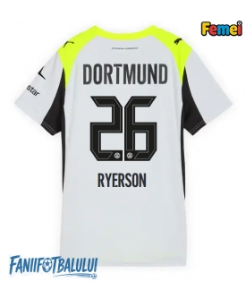 Borussia Dortmund Julian Ryerson #26 Tricou Fotbal Replică 2025-26 Femei Deplasare